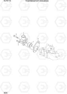 9520 THERMOSTAT HOUSING HL757-7S, Hyundai