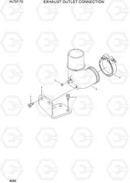 9590 EXHAUST OUTLET CONNECTION HL757-7S, Hyundai