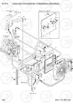 1031 COOLING SYSTEM(FAN, FORWARD & REVERSE) HL757-9, Hyundai