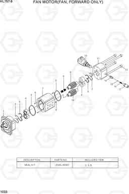 1033 FAN MOTOR(FAN, FORWARD ONLY) HL757-9, Hyundai