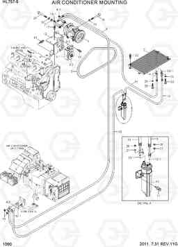 1090 AIR CONDITIONER MOUNTING HL757-9, Hyundai