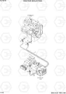 1110 HEATER MOUNTING HL757-9, Hyundai