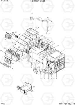 1120 HEATER UNIT HL757-9, Hyundai