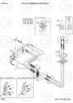 3030 PILOT HYDRAULIC PIPING 1 HL757-9, Hyundai