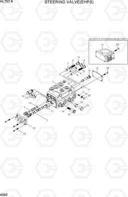 4050 STEERING VALVE(EHPS) HL757-9, Hyundai