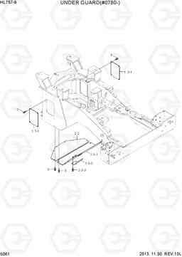 5061 UNDER GUARD(#0780-) HL757-9, Hyundai