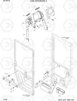 5130 CAB INTERIOR 2 HL757-9, Hyundai