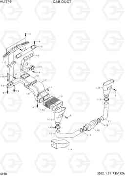 5150 CAB DUCT HL757-9, Hyundai