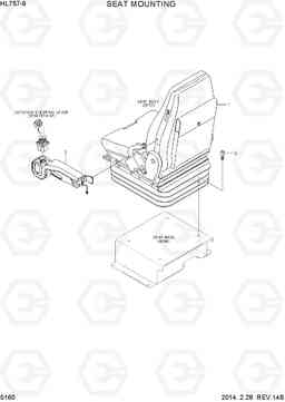 5160 SEAT MOUNTING HL757-9, Hyundai