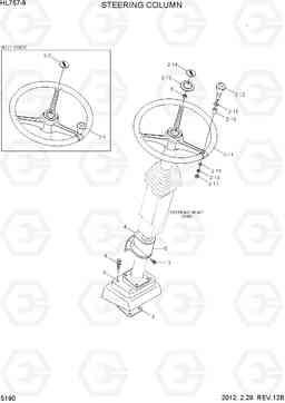 5190 STEERING COLUMN HL757-9, Hyundai