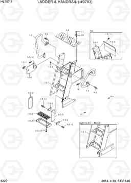5220 LADDER & HANDRAIL(-#0783) HL757-9, Hyundai