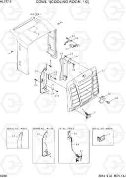 5230 COWL 1(COOLING ROOM, 1/2) HL757-9, Hyundai