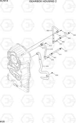 6120 GEARBOX HOUSING 2 HL757-9, Hyundai