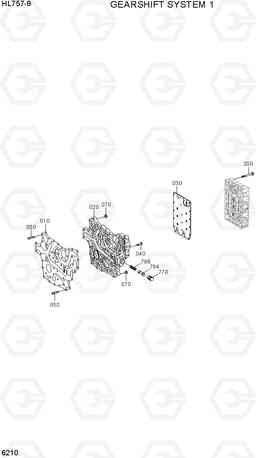 6210 GEARSHIFT SYSTEM 1 HL757-9, Hyundai