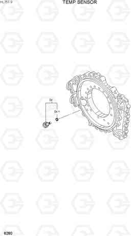 6280 TEMP SENSOR HL757-9, Hyundai
