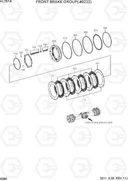 6380 FRONT BRAKE GROUP(-#0222) HL757-9, Hyundai