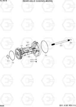 6430 REAR AXLE CASING(-#0256) HL757-9, Hyundai