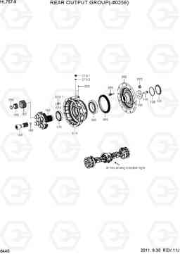 6440 REAR OUTPUT GROUP(-#0256) HL757-9, Hyundai