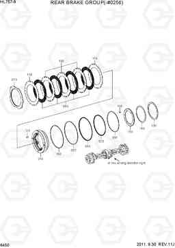 6450 REAR BRAKE GROUP(-#0256) HL757-9, Hyundai