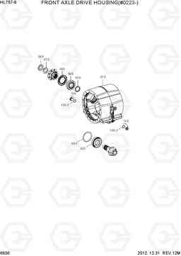 6630 FRONT AXLE DRIVE HOUSING(#0223-) HL757-9, Hyundai