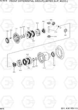 6670 FRONT DIFFERENTIAL(LIMITED SLIP, #0223-) HL757-9, Hyundai