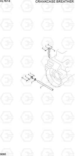 9060 CRANKCASE BREATHER HL757-9, Hyundai