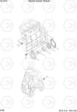 9100 REAR GEAR TRAIN HL757-9, Hyundai