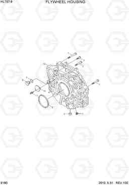 9180 FLYWHEEL HOUSING HL757-9, Hyundai