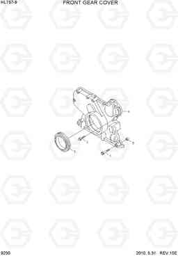9230 FRONT GEAR COVER HL757-9, Hyundai
