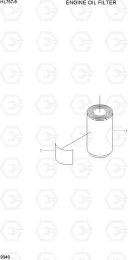 9340 ENGINE OIL FILTER HL757-9, Hyundai