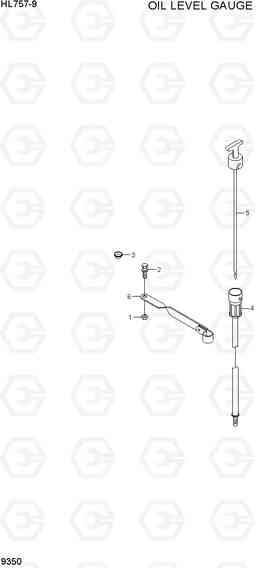 9350 OIL LEVEL GAUGE HL757-9, Hyundai