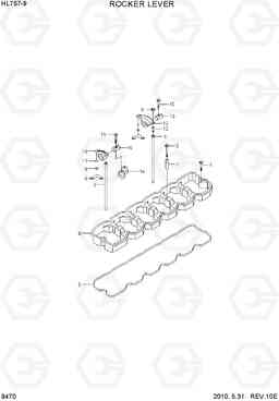 9470 ROCKER LEVER HL757-9, Hyundai