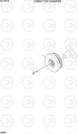 A080 VIBRATION DAMPER HL757-9, Hyundai