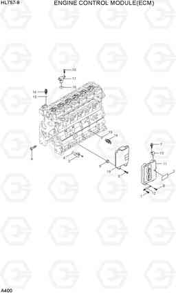 A400 ENGINE CONTROL MODULE(ECM) HL757-9, Hyundai