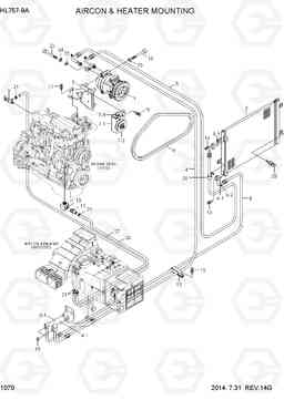 1070 AIRCON & HEATER MOUNTING HL757-9A, Hyundai