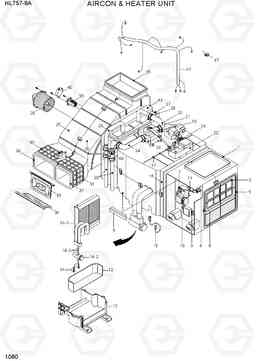 1080 AIRCON & HEATER UNIT HL757-9A, Hyundai