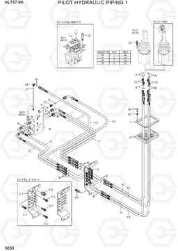 3030 PILOT HYDRAULIC PIPING 1 HL757-9A, Hyundai