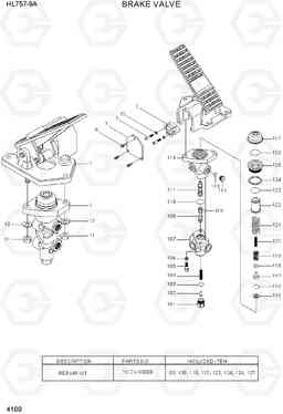 4100 BRAKE VALVE HL757-9A, Hyundai