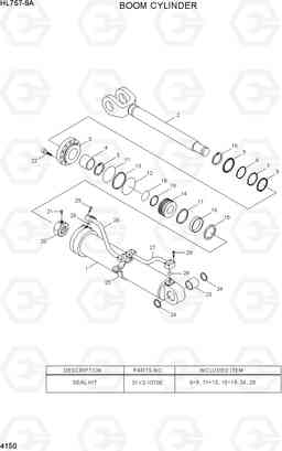 4150 BOOM CYLINDER HL757-9A, Hyundai