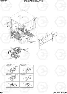 5075 CAB OPTION PARTS HL757-9A, Hyundai