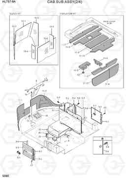 5090 CAB SUB ASSY(2/4) HL757-9A, Hyundai