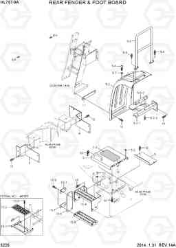 5225 REAR FENDER & FOOT BOARD HL757-9A, Hyundai