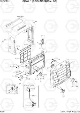 5230 COWL 1(COOLING ROOM, 1/2) HL757-9A, Hyundai