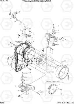 6040 TRANSMISSION MOUNTING HL757-9A, Hyundai