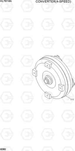 6080 CONVERTER(4-SPEED) HL757-9A, Hyundai