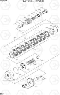 6130 CLUTCH(K1, 4-SPEED) HL757-9A, Hyundai