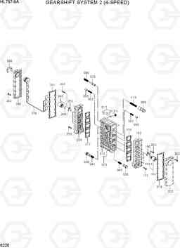 6220 GEARSHIFT SYSTEM 2(4-SPEED) HL757-9A, Hyundai