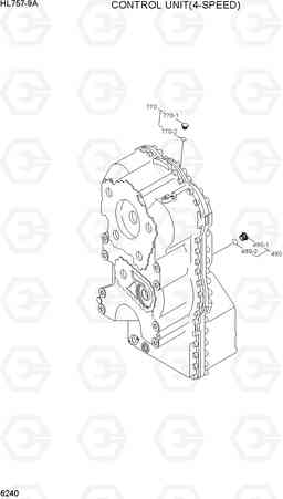 6240 CONTROL UNIT(4-SPEED) HL757-9A, Hyundai