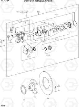 6310 PARKING BRAKE(4-SPEED) HL757-9A, Hyundai