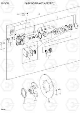 6610 PARKING BRAKE(5-SPEED) HL757-9A, Hyundai